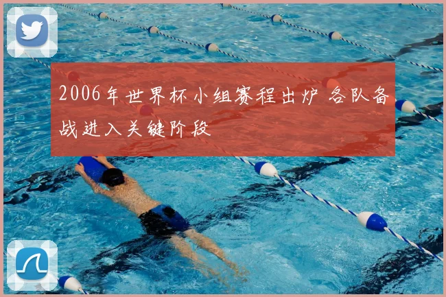 2006年世界杯小组赛程出炉 各队备战进入关键阶段